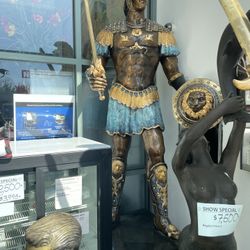 Metal Roman Warrior Statue #2