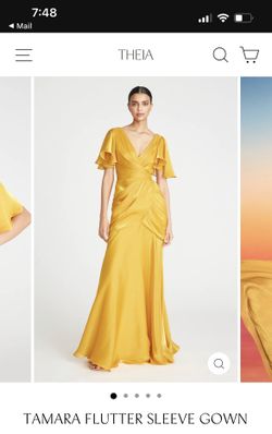 Theia yellow dress
