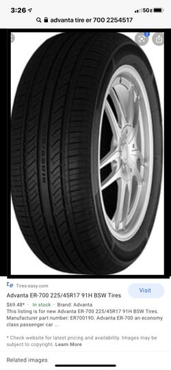New tire 2254517 Avanta er700