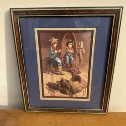 Matted Western Print 