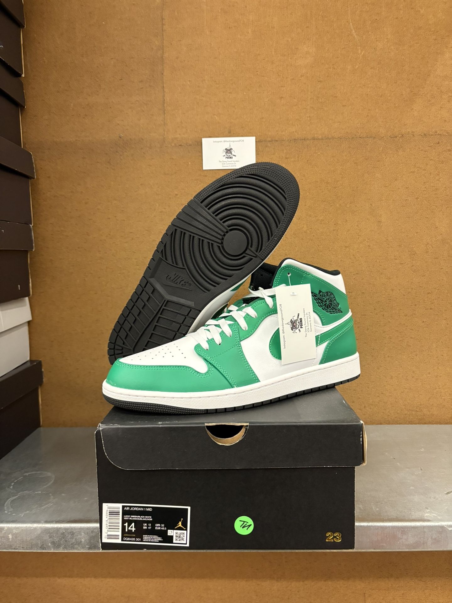 14 - Air Jordan 1 Mid Lucky Green