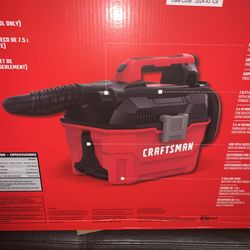 NEW SEALED IN BOX Craftsman V20 Cordless Vacuum Cleaner, Shop Vac Wet/Dry, 2 Gallon, 7ft Hose, Bare Tool Only (CMCV002B)