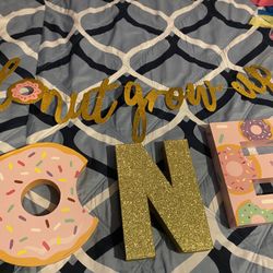 Party Decorations. 1 Year. Background, Letters 