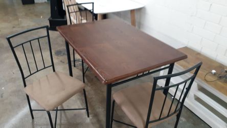 New dining table with 3 chairs