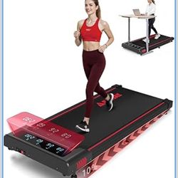 Walking Pad with 10% Incline Treadmills for Home, 4 in 1 6.2MPH Walking Pad Under Desk Treadmill with Full Screen LED Display, 2.75HP Brushless Drive,