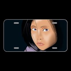 License Plate Novelty Car Front Face Girl Woman Asian Chinese