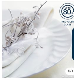 Corelle® Enhancements 45 piece Dinnerware  see description for sizes on each plate