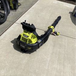 Ryobi 40v Back Pack Two Dock Battery Blower - Battery Not Included 