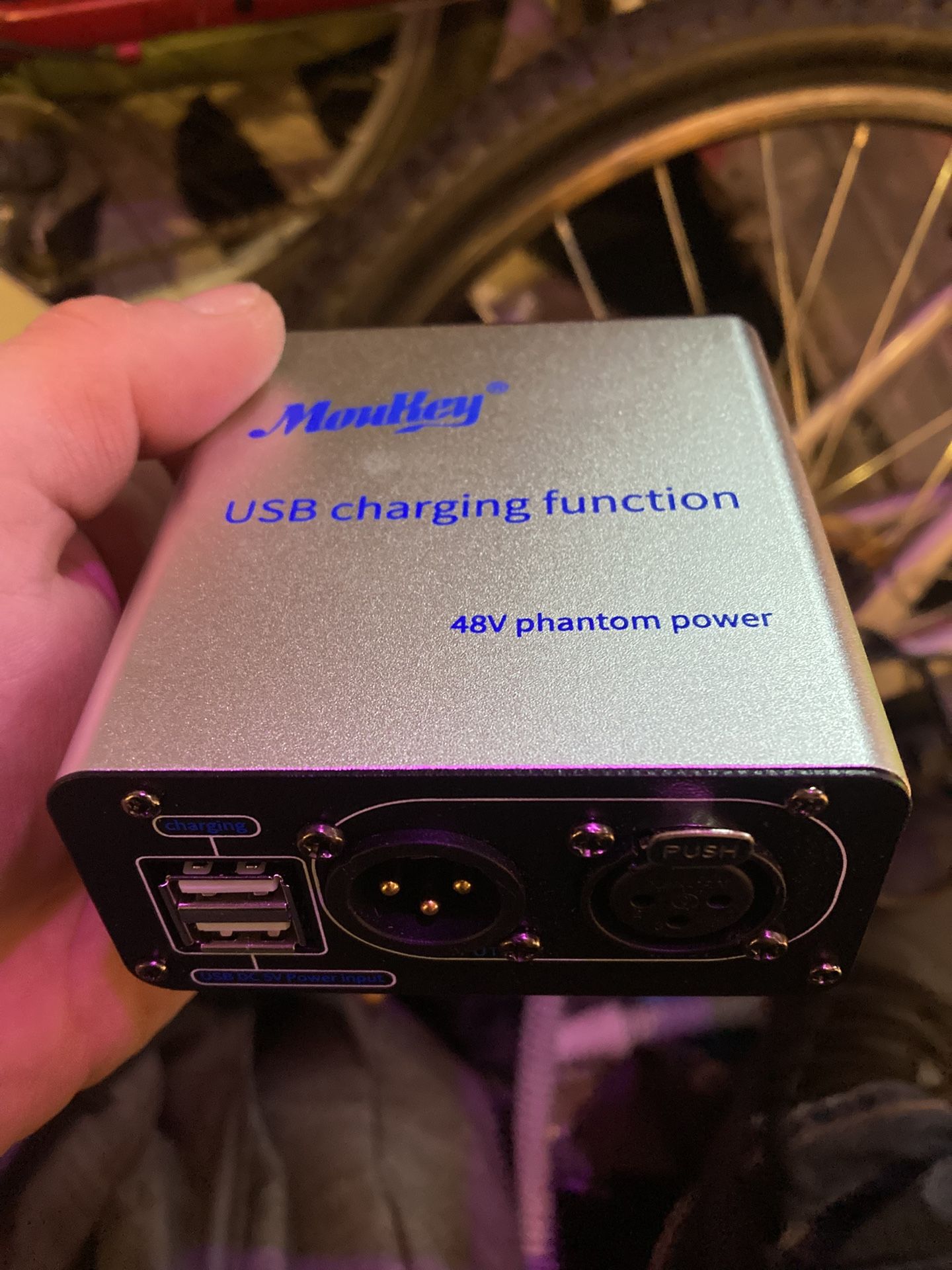 USB Charging Function Moukey 48v Phantom Power