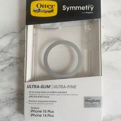OtterBox Symmetry Stardust Case (iPhone 15 Plus/14 Plus) | Clear Glitter MagSafe