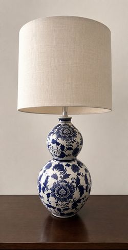 Blue & Whit Chinoiserie Lamp