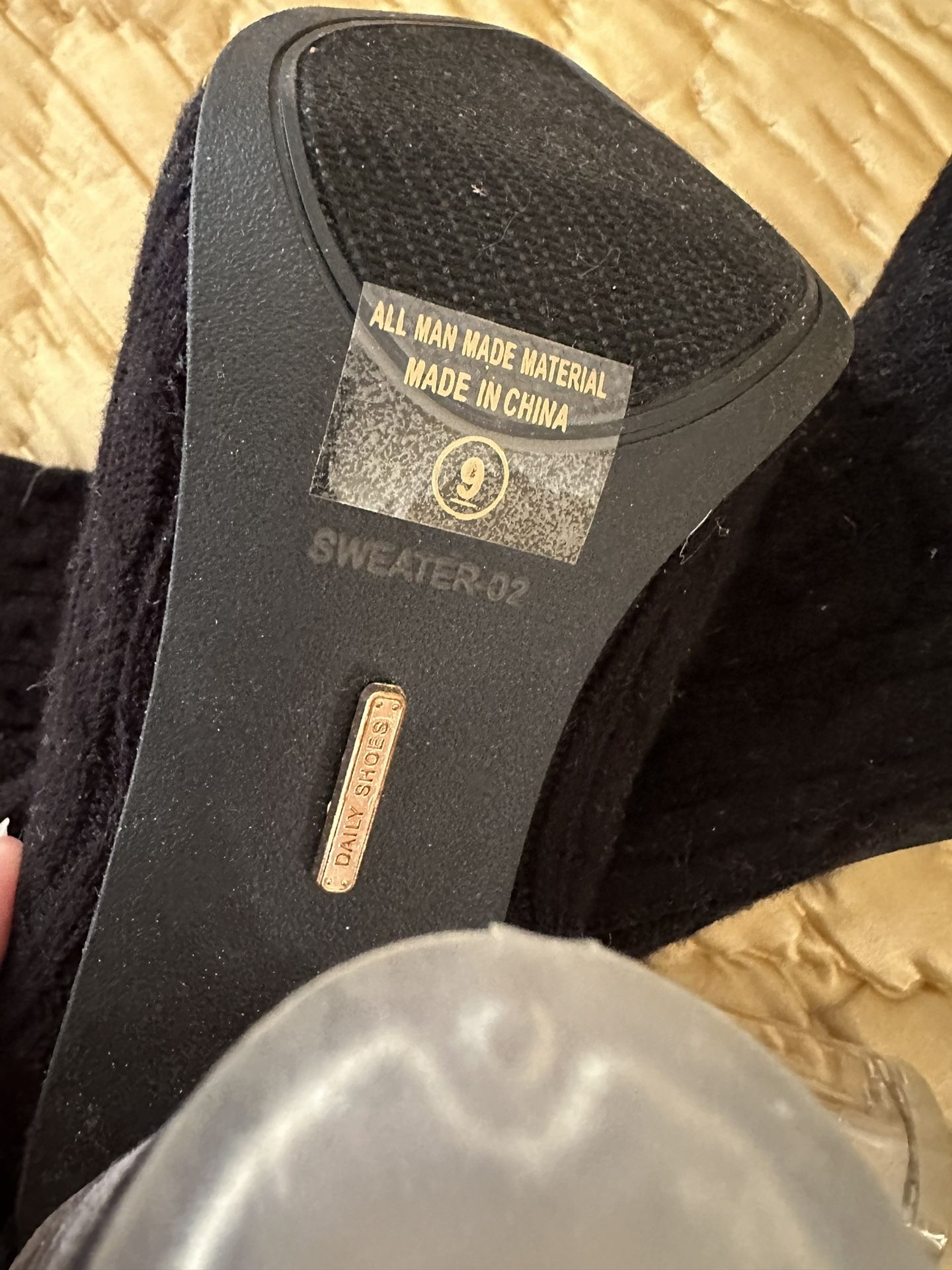 Sock Boots Kitted Tall Boots SIZE NWT