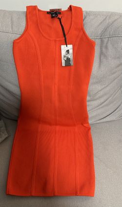 Orange Short Dress 