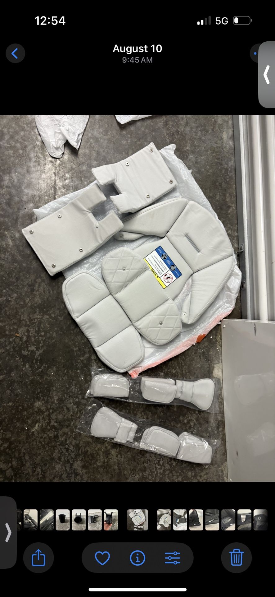 Infant Insert for Doona, Thickened Baby Car Seat Head & Body Support for Side Im