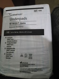 150 underpads for either incontinence or can be used for animal pee pee pads for pets