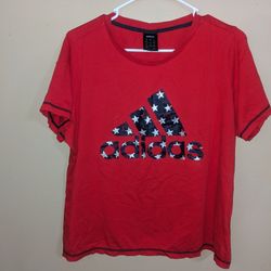 Red Adidas T-shirt 1X