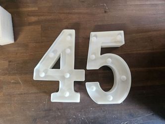 Decorations Party Birthday Wedding Number lights