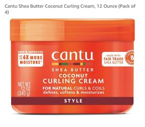 Cantu Coconut Curling Cream.. One Unopened And One Tried Once