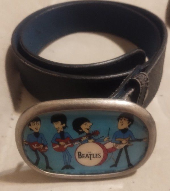 Beatles Belt Buckle And Vera Pelle Belt
