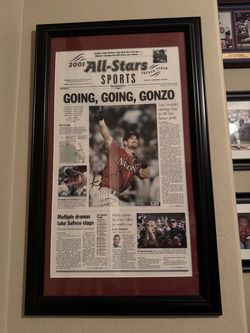 AZ Diamondbacks Luis Gonzalez Autographed / Framed Picture