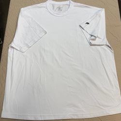 Fabletics White Cotton T-Shirt  Men's Size Large Over Sized Can Fit XL NewNoTag