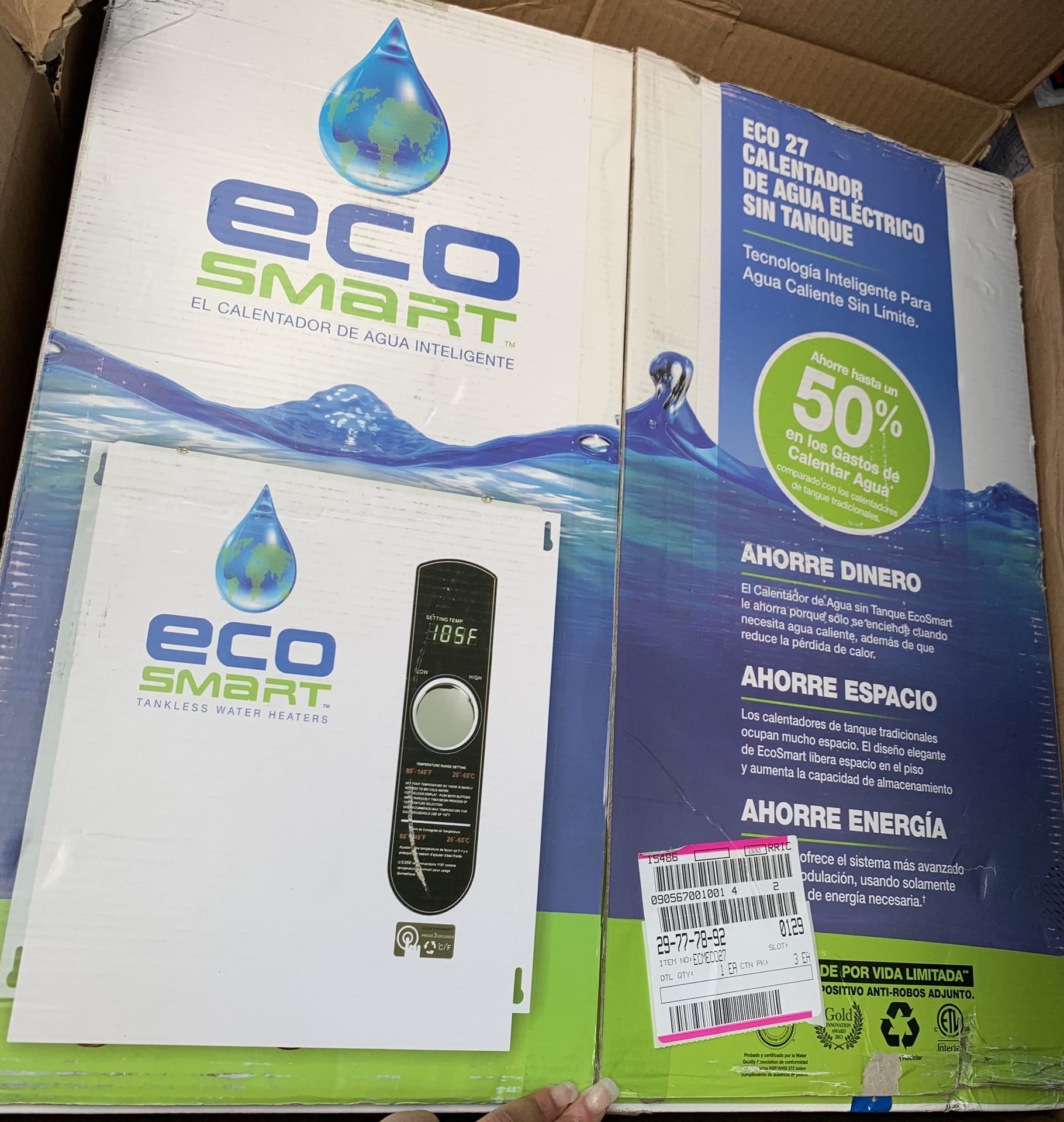 ECO SMART TANKLESS HOT WATER HEATER