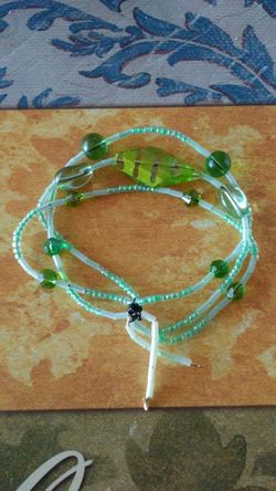 Handmade Lymphoma Cancer Awareness Bracelet