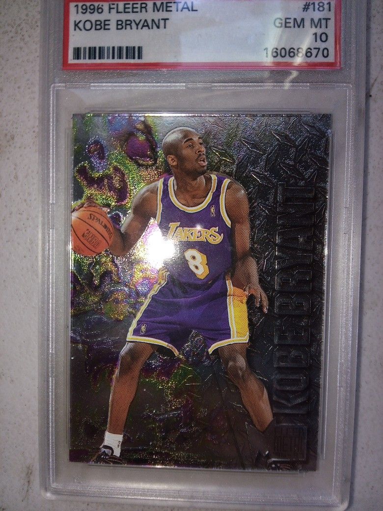 1996 Fleer Metal Kobe Bryant Rookie PSA 10