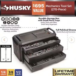 Husky Tool Set - 270 Piece 
