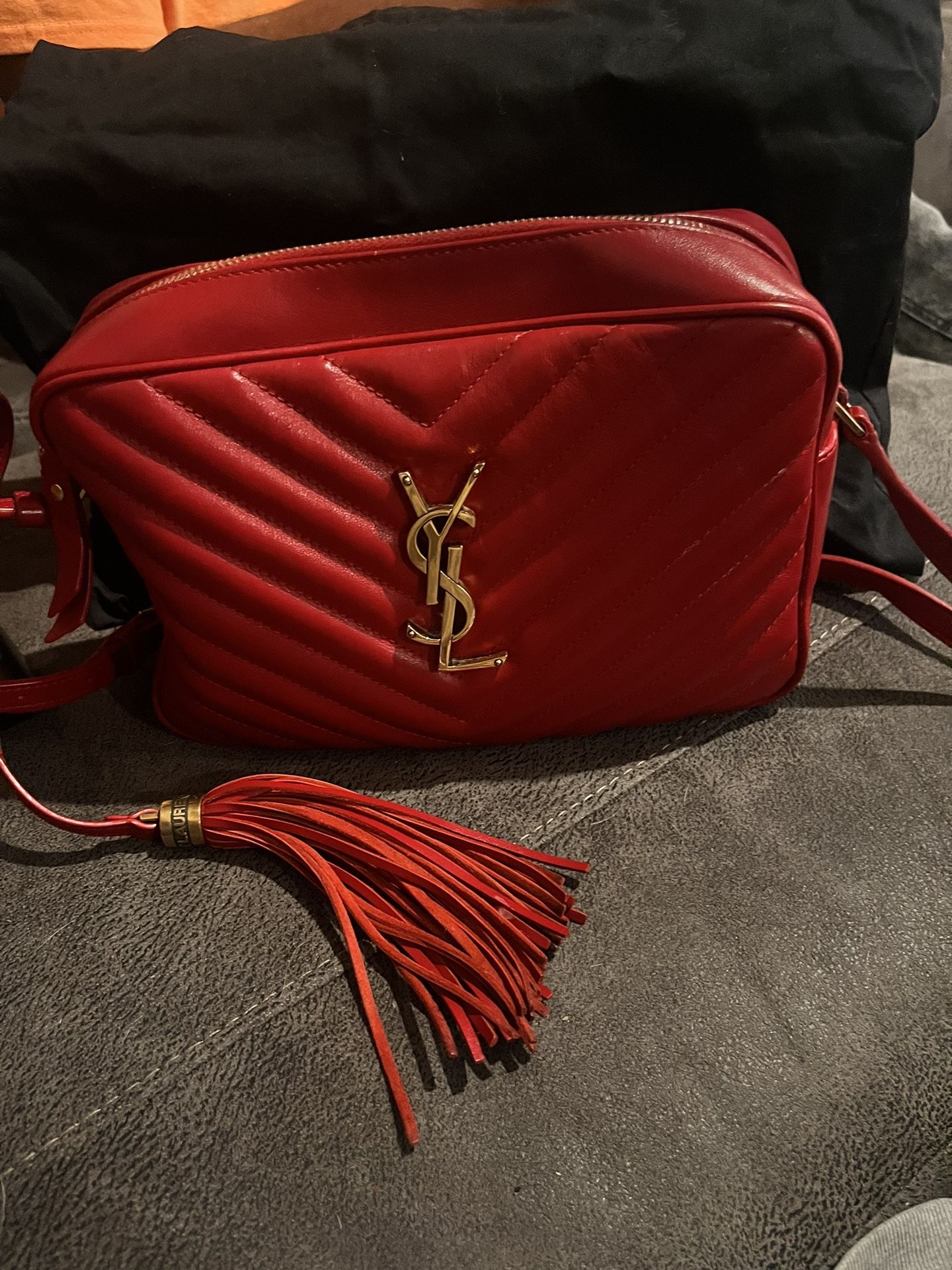 red ysl crossbody purse