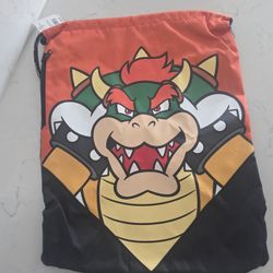 Super Mario Bowser Draw String Backpack