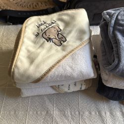 Baby Boy Bath Towels  bundle Of 6