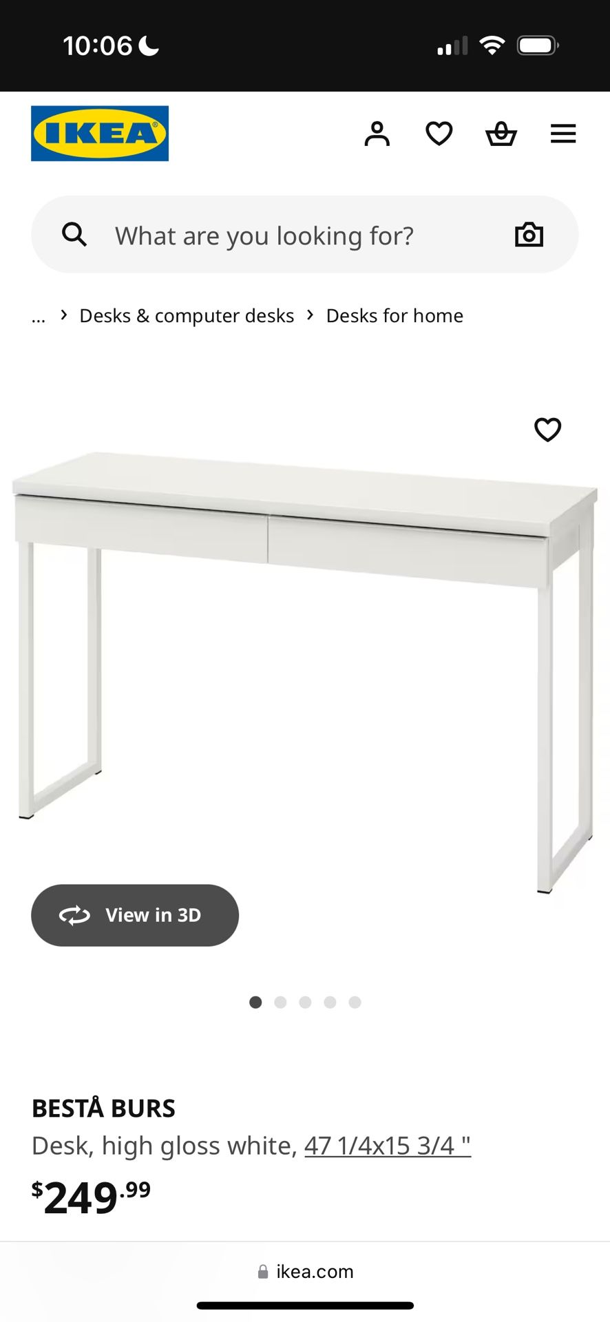 IKEA Besta Desk - Great Condition 