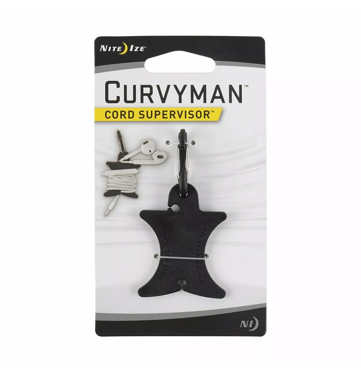 Nite Ize Curvyman Cord Supervisor - Easy Earbud Organizer, Headphone Cord Wrap / Brand New!!!