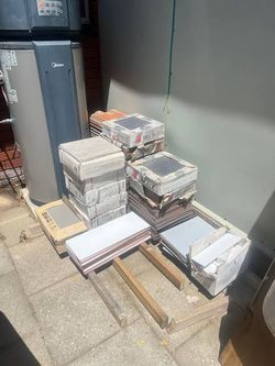 New Tile Flooring  Ceramic Tiles Vinyl  Variable Colors and Sizes