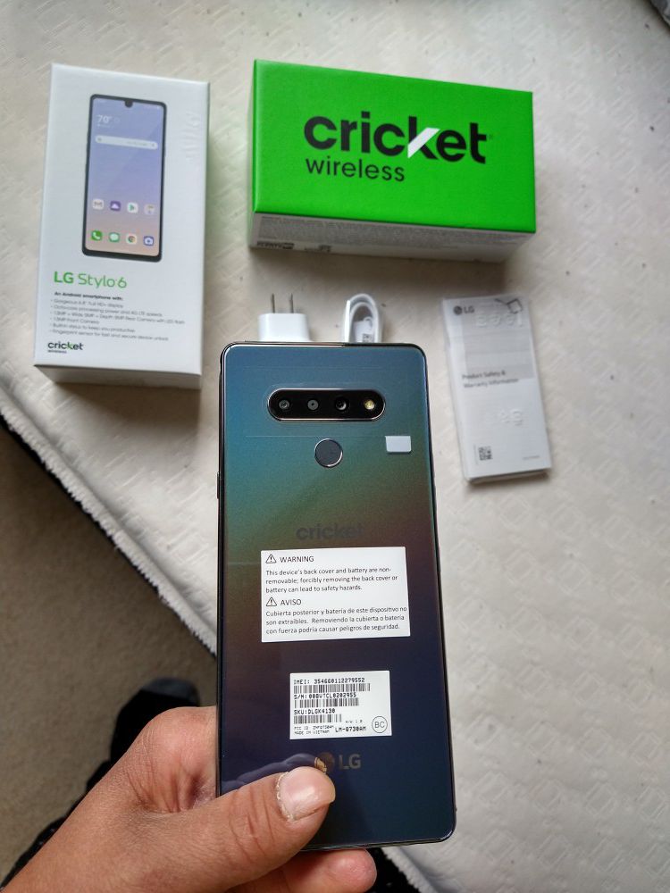 💚LG stylo 6 💚 cricket only new never used 64 gbs