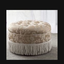 $80 Champagne beige NEW OTTOMAN 