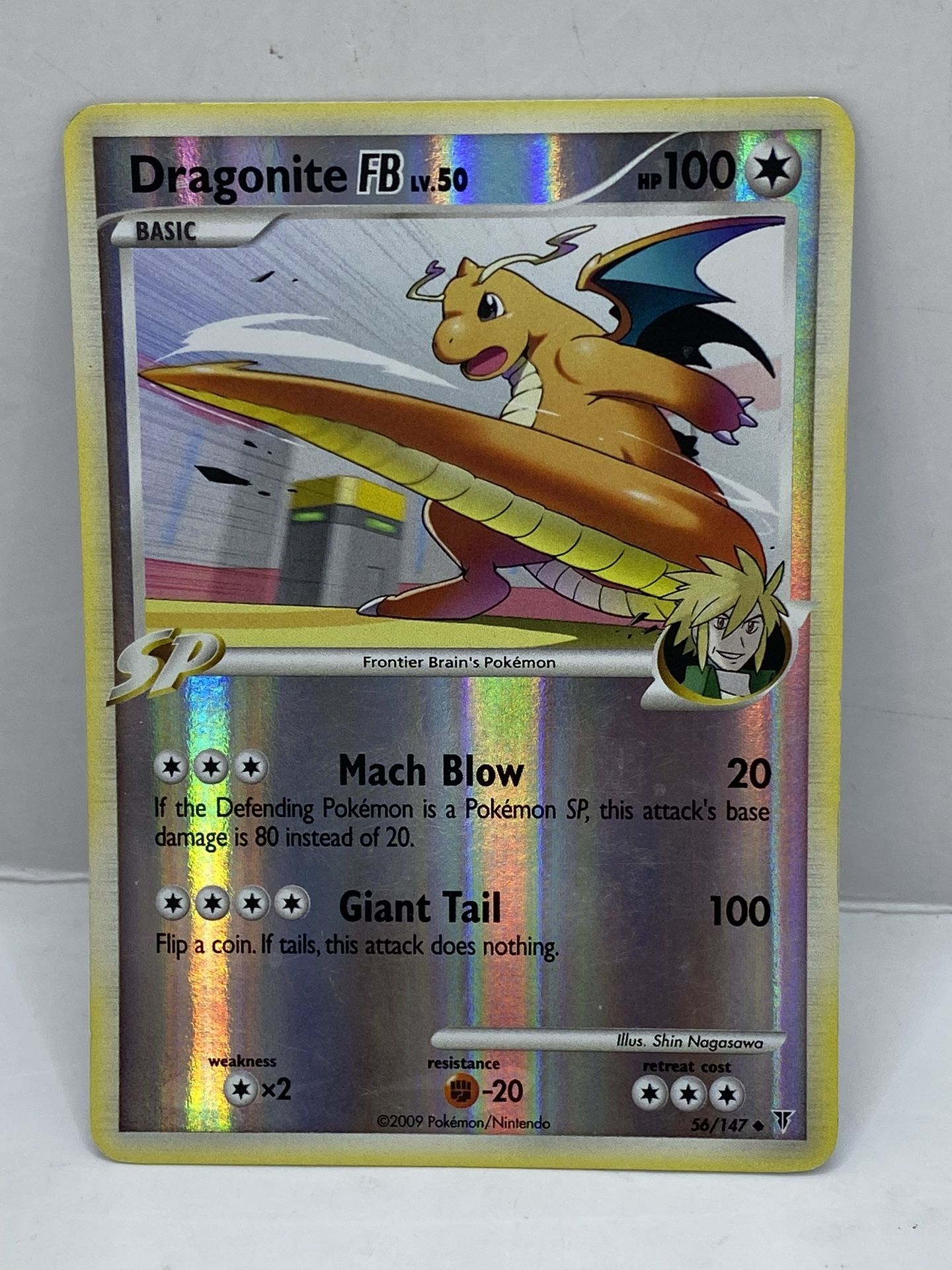 2009 POKEMON PLATINUM SUPREME VICTORS 56 DRAGONITE FB-REVERSE FOIL