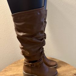 NEW White Mountain Women’s Size 5.5 Crammers Brown Knee-High Slouch Boots