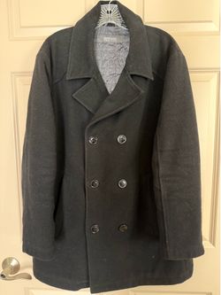 Black peacoat
