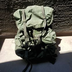 Green Army Backpack