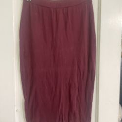 Burgundy Skirt Size M