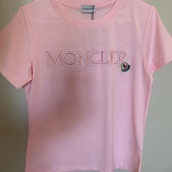 Moncler Pink T Shirt Size Medium 