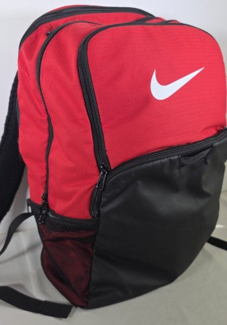 Nike Black & Red Backpack with Many Pockets