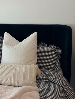 RARE IKEA TUFJORD bed frame in green velvet, with LUROY slats