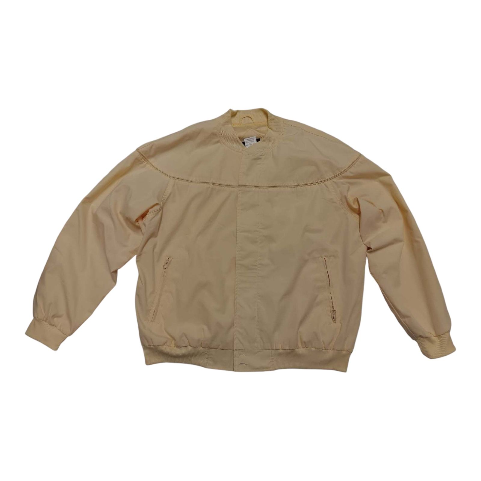 Haband Mens Jacket Full Zip Size XX Yellow Color RN# 84890