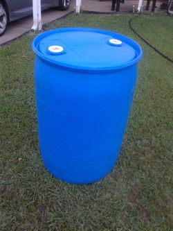 plastic drum TOP CLOSED 55 gallons  Thumbnail