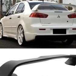 Fits 08-17 Mitsubishi Lancer EVO 10 EVO-X Matte Black Rear Trunk Spoiler Wing