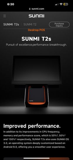 Smart Desktop Terminal SUNMI T2S 