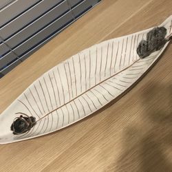 Mid Century Modern Lagardo Tackett Fish Bowl Catch All - Kenji Fujita Sgraffito MCM Platter
